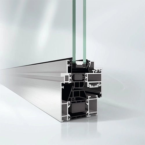 Schüco AWS 70 ST.HI – thermisch geïsoleerd aluminium raamsysteem met elegante stalen look, ideaal voor renovatie en moderne architectuur met klassieke uitstraling.