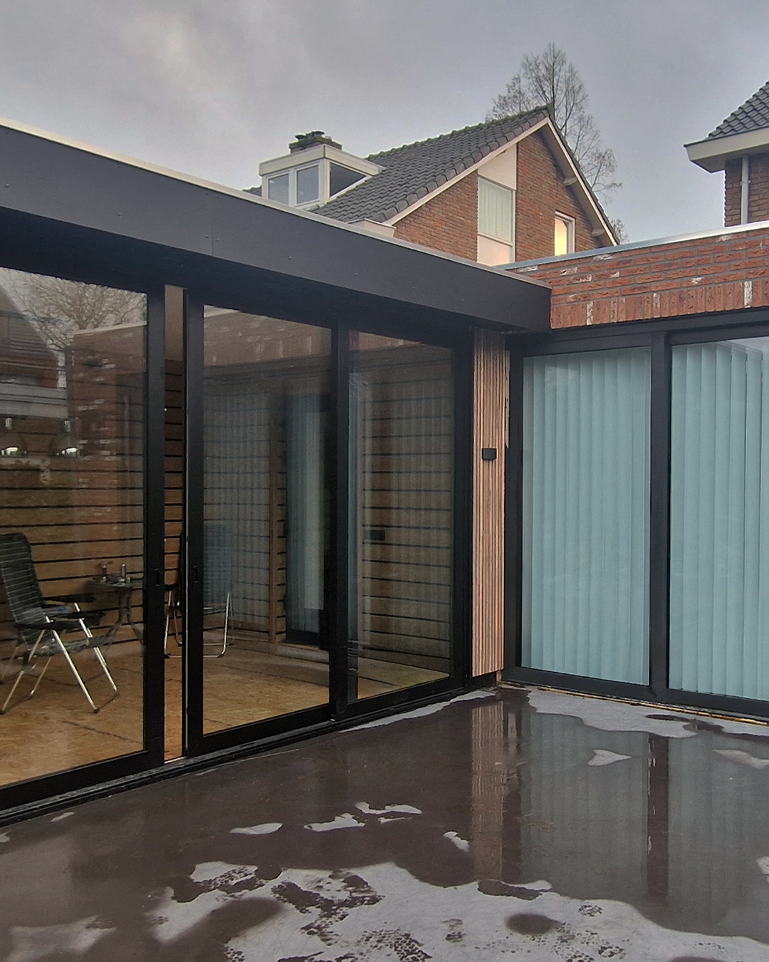 Aluminium schuifdeuren van BTC Kozijnen | Geveltechniek – onderhoudsarme schuifpuien met grote glaspartijen, moderne uitstraling en hoge isolatie.