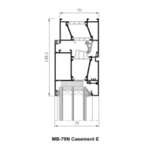 Aluprof aluminium ramen MB-79N US