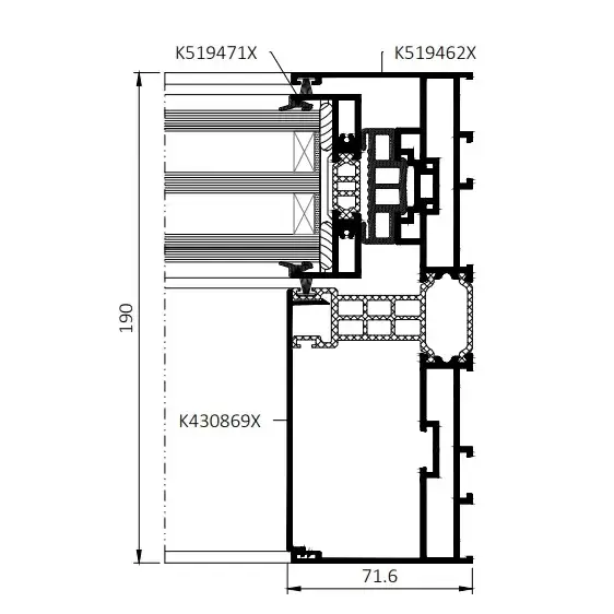 Aluprof aluminium schuifdeur MB-SKYLINE TYPE S
