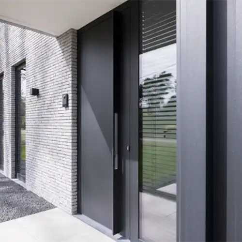 Aliplast aluminium deuren vleugeloverdekkende paneeldeur